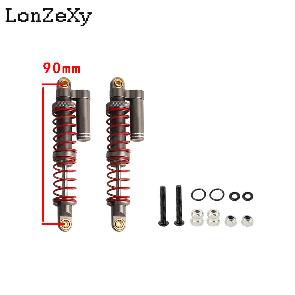 Lonzexy 90mm Metal Suspension Shock for TRX-4 Wraith SCX10 II (1pcs)