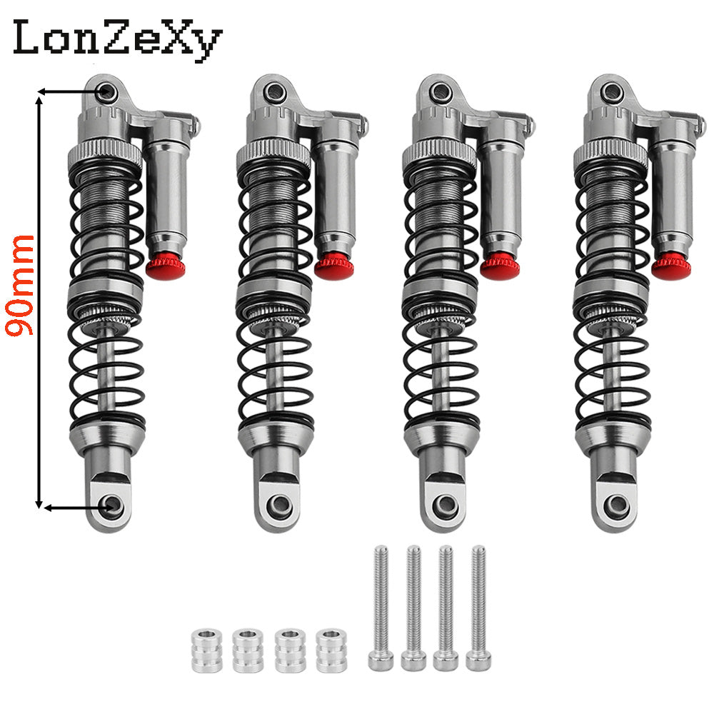 LONZEXY Metal Shock Damper Set for 1/10 Tamiya 4pcs