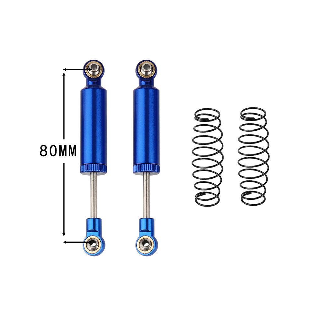 LonZeXy 1/10 RC Crawler Metal Oil Shock Absorber 70/80/90/100/110mm Adjustable Damper For SCX10 TRX4 D90 RC Car Upgrade Parts