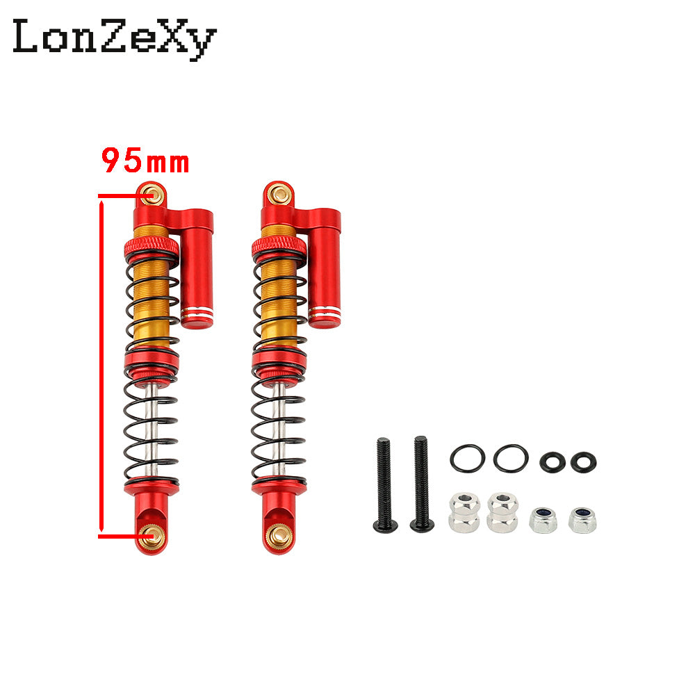 Lonzexy 90mm Metal Suspension Shock for TRX-4 Wraith SCX10 II (1pcs)