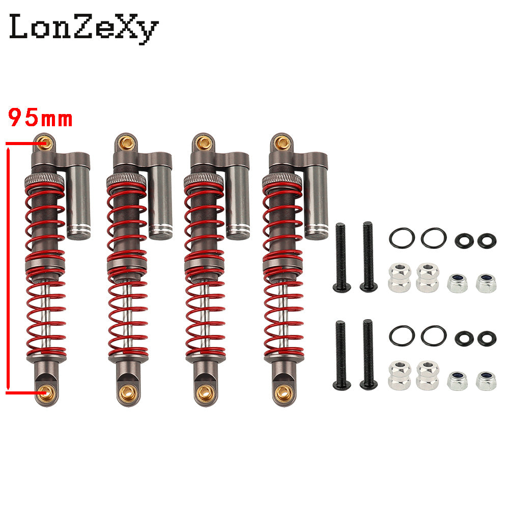 Lonzexy 90mm Metal Suspension Shock for TRX-4 Wraith SCX10 II (1pcs)