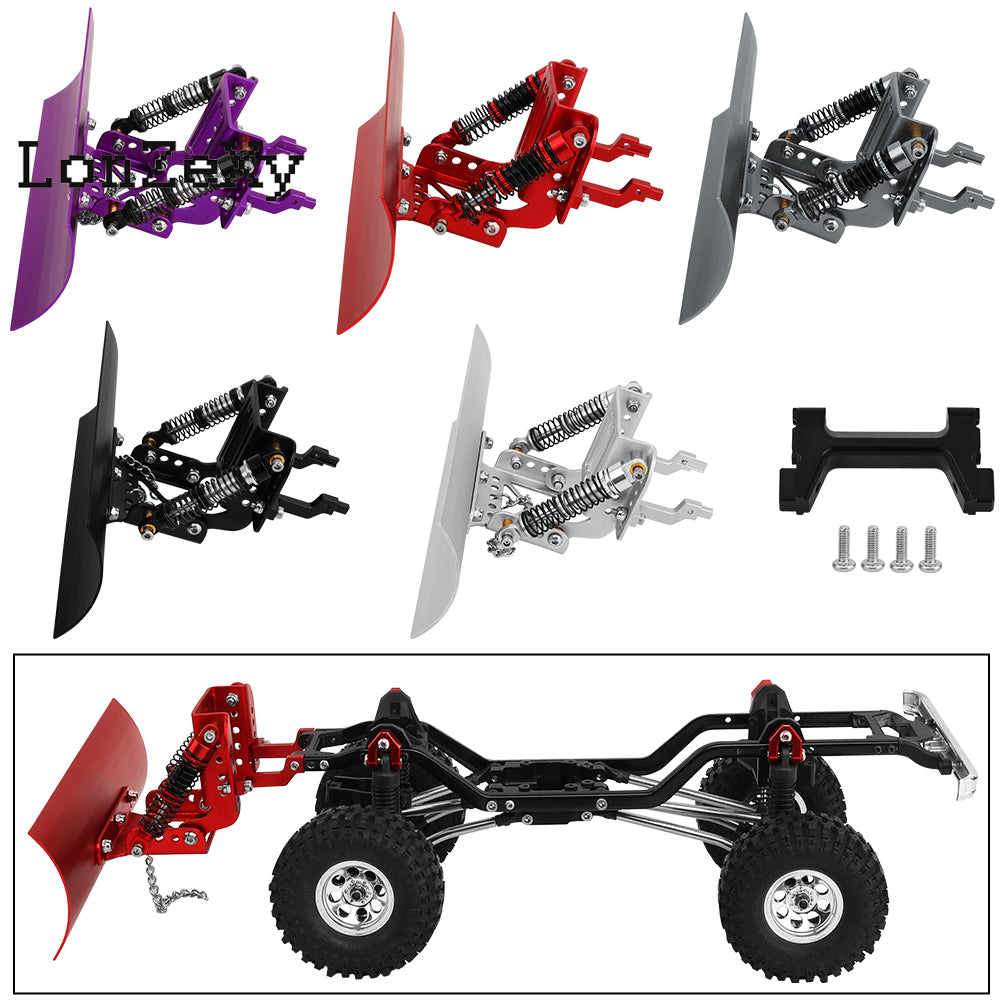 LONZEXY Aluminum Alloy Snow Plow Blade Kit for SCX10 II