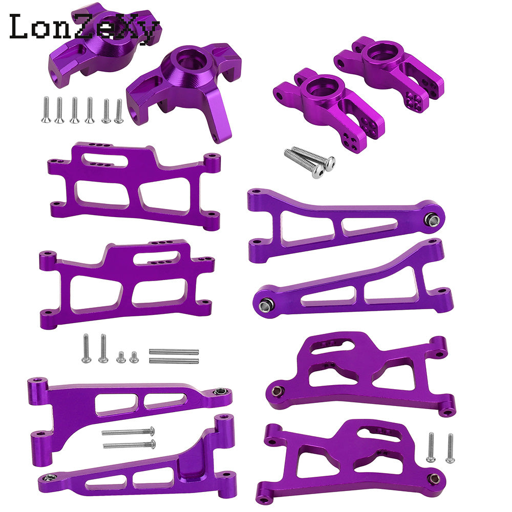 LONZEXY Aluminum Front Rear Steering Knuckle for 1/14 MJX Hyper Go