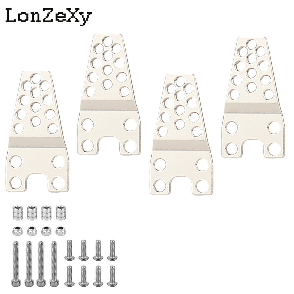 LONZEXY Metal Adjust Height Angle Stand Suspension Kit 4Pcs for TRX-4 SCX10 SCX10-II
