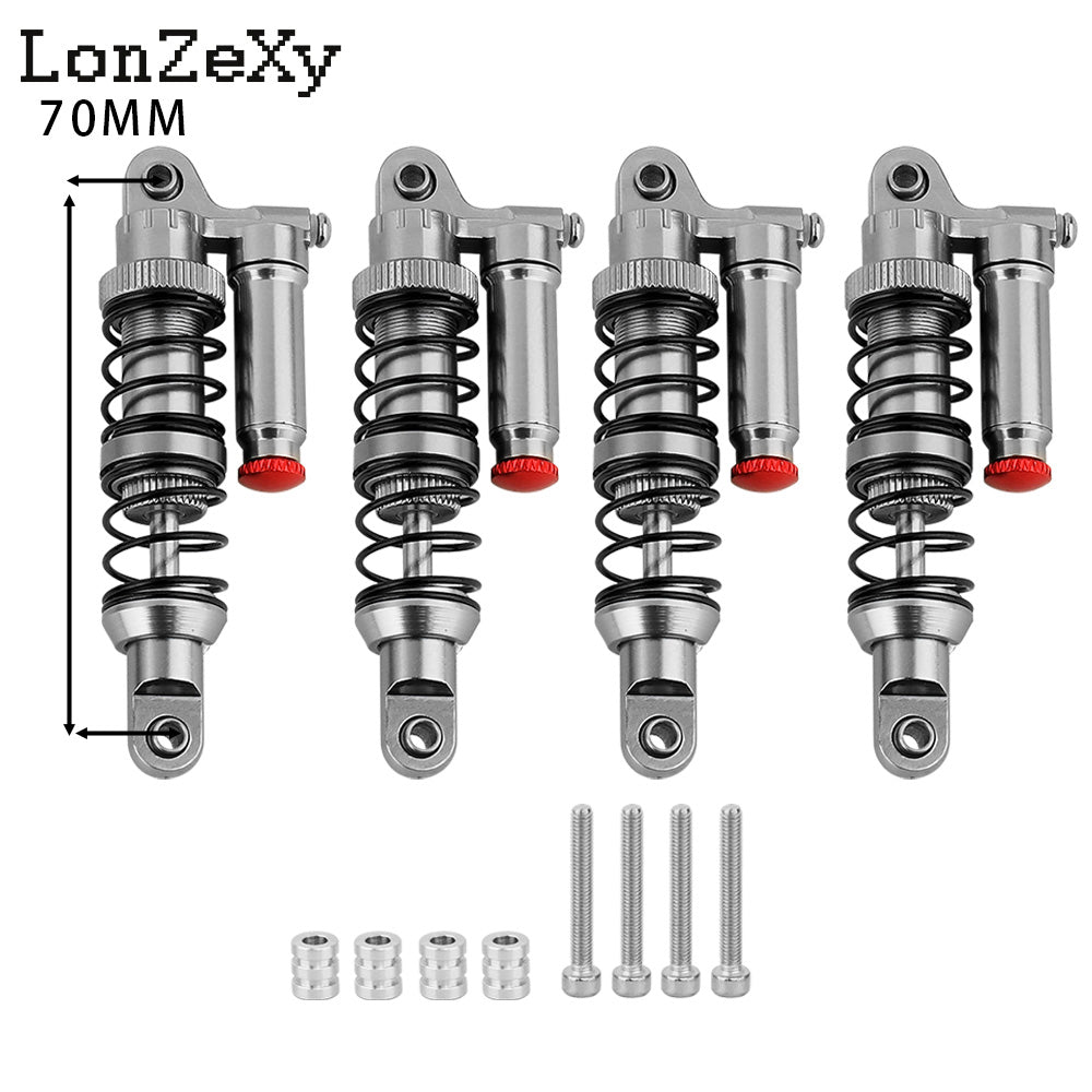 LONZEXY Metal Shock Damper Set for 1/10 Tamiya 4pcs