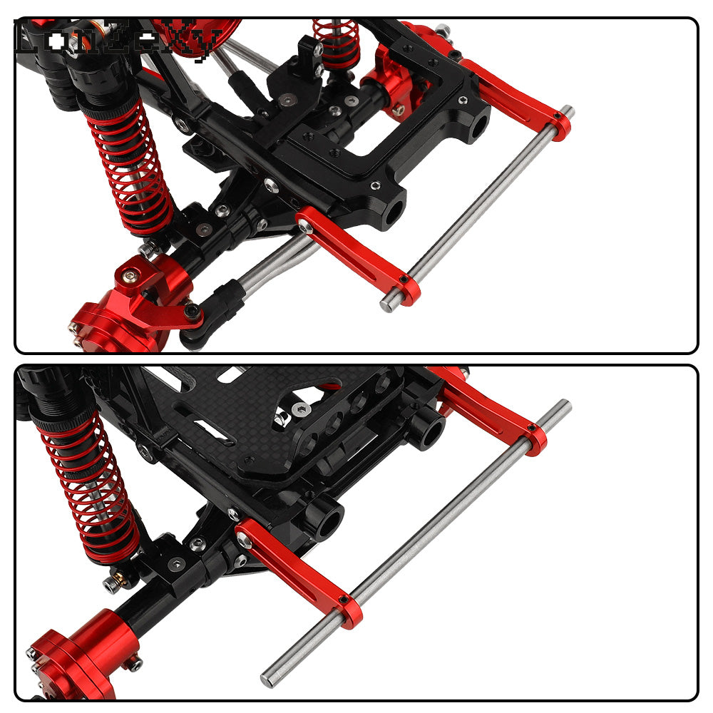 LONZEXY Metal Front Rear Modular Bumper for 1/10 LCG TRX4 TRX6 SCX10 Capra