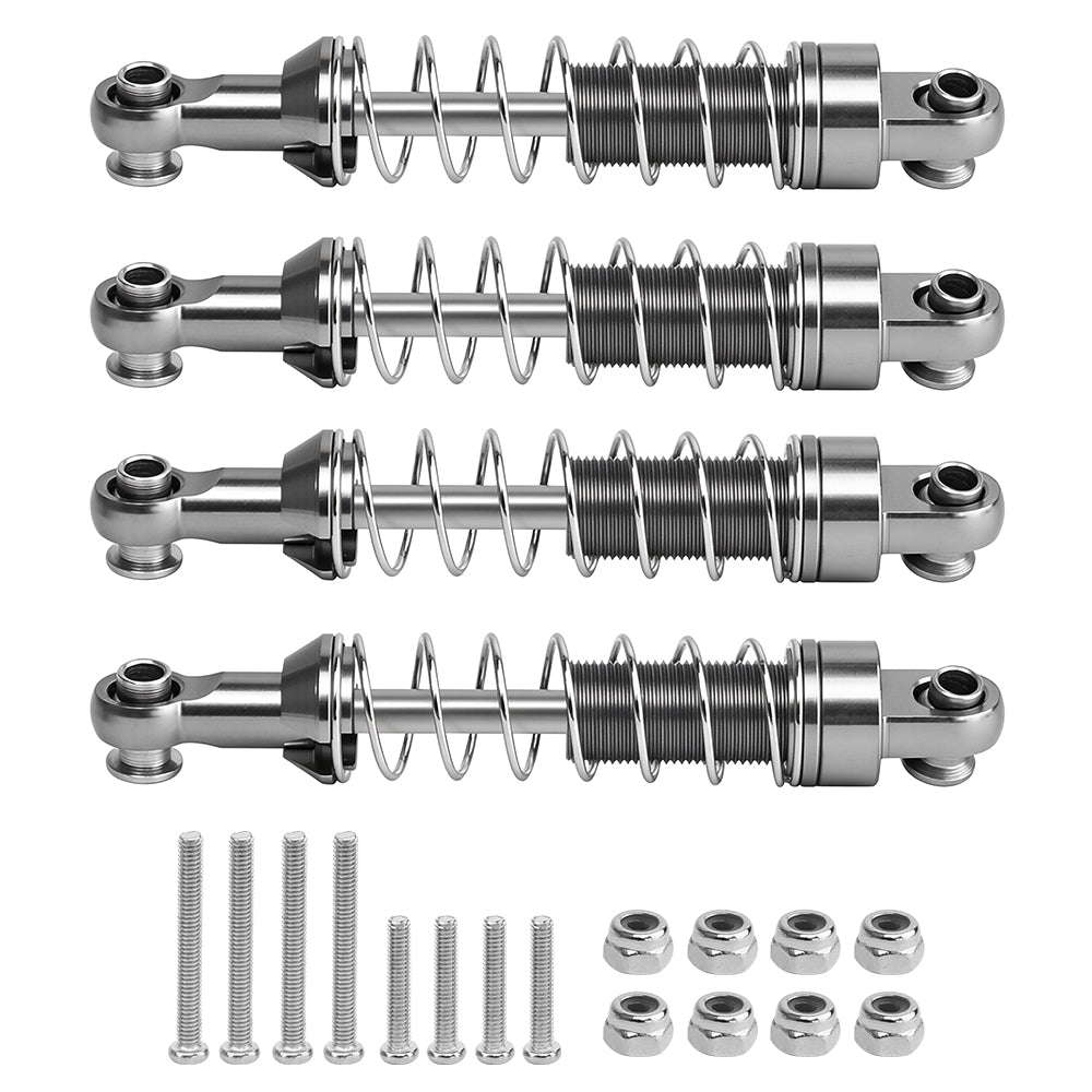 59mm Full Length Shocks Absorber 28.7g for MN 1/12 RC Crawler, Aluminum Internal Spring Damper