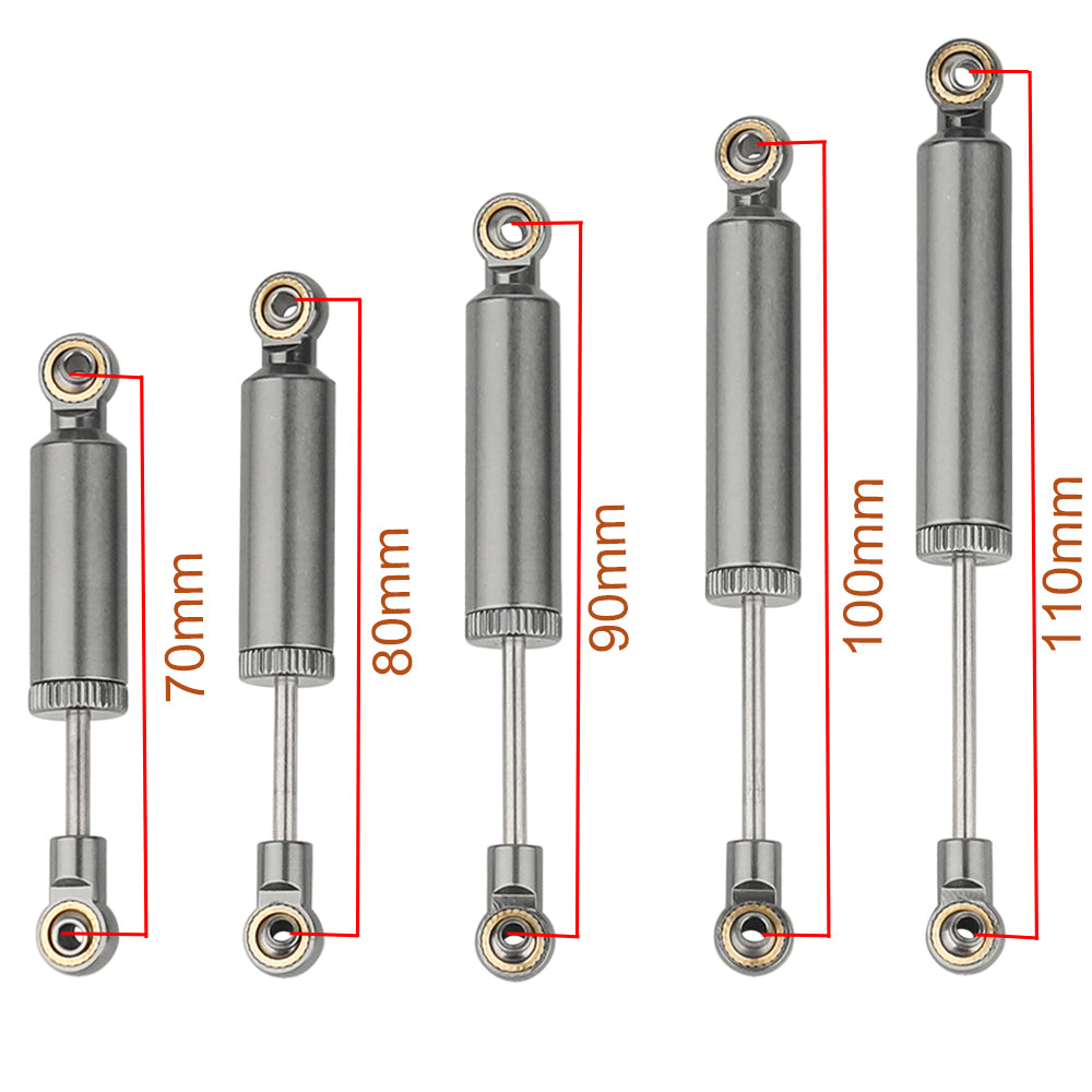 LonZeXy 1/10 RC Crawler Metal Oil Shock Absorber 70/80/90/100/110mm Adjustable Damper For SCX10 TRX4 D90 RC Car Upgrade Parts
