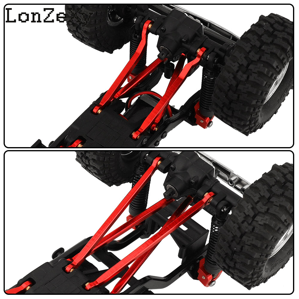 LONZEXY Stainless Steel High Clearance Links Set for 1/18 TRX4M Defender Bronco