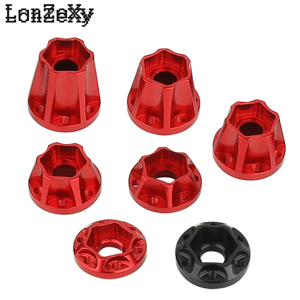 LONZEXY Metal Adapters Hex for 1.9inch 2.2inch Wheel Rim 4Pcs for Scx10 Trx4 Wraith