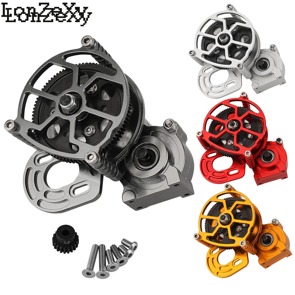 LONZEXY Metal Transmission Gearbox+Motor for SCX10