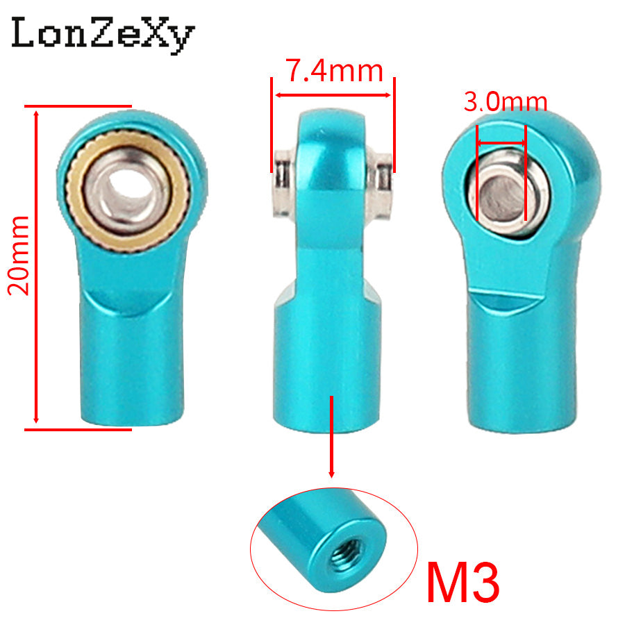 LONZEXY M3 Link Ball Head Holder for Tamiya Traxxa SCX10 1/10
