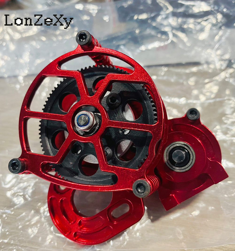 LONZEXY Metal Transmission Gearbox+Motor for SCX10