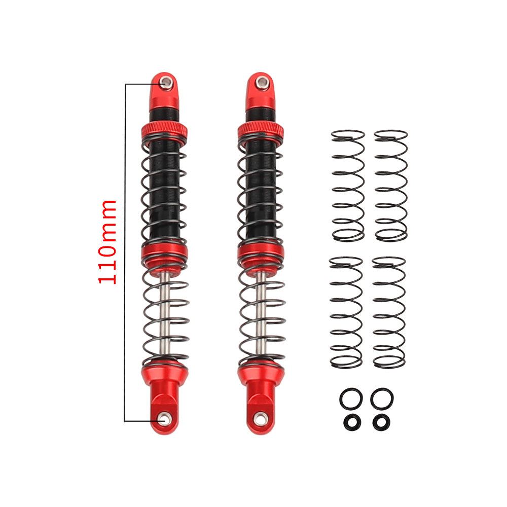 LonZeXy 1/10 RC Crawler Metal Shock Absorber 70/80/90/100/110/120mm Oil Damper Double Spring Shock For SCX10 TRX4 D90 RC Car Upgrade Parts
