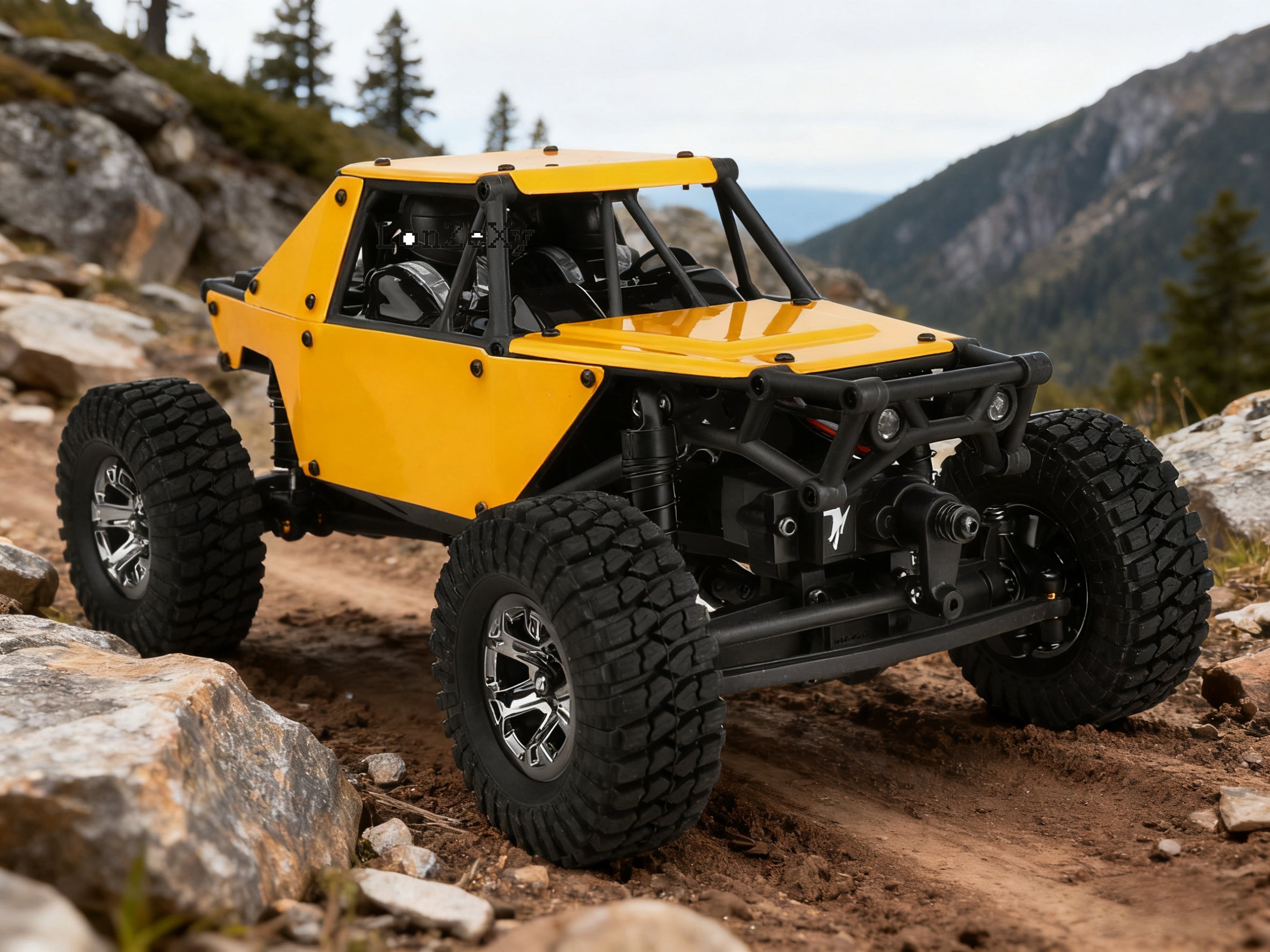 Lonzexy UDX24 RC Model Car 1:24 Scale Mini Crawler For DIY (No Brush Version)