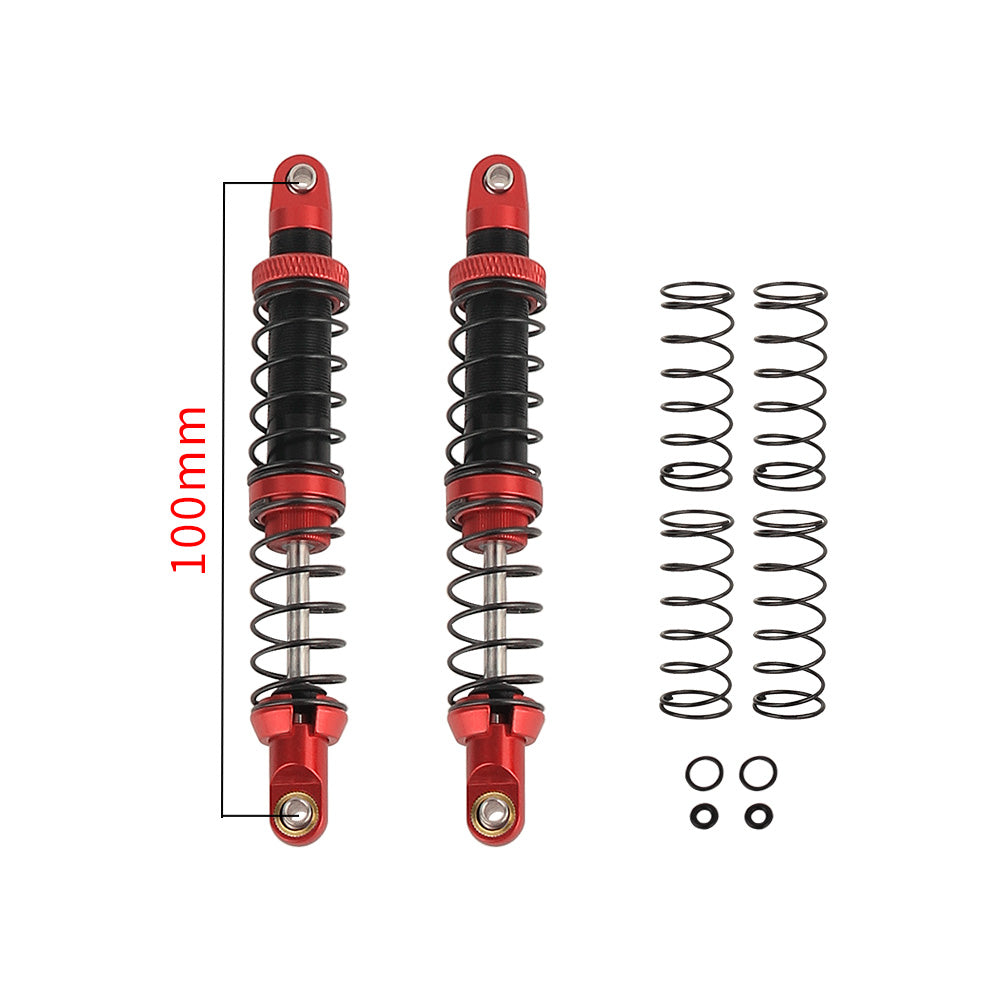 LonZeXy 1/10 RC Crawler Metal Shock Absorber 70/80/90/100/110/120mm Oil Damper Double Spring Shock For SCX10 TRX4 D90 RC Car Upgrade Parts