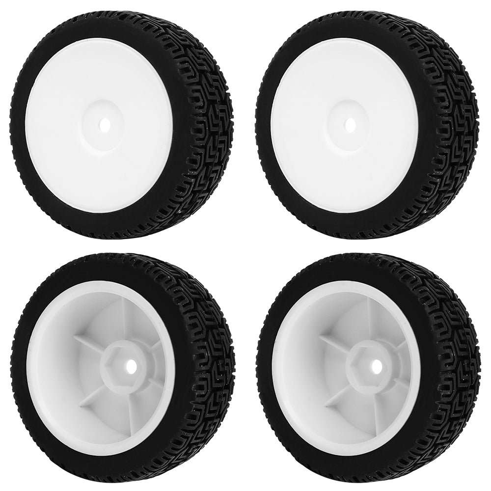 1/10 RC On-Road Buggy Wheels 37g All-Terrain Rubber Tires Multi Color Rim RC Car Racing Upgrade Parts