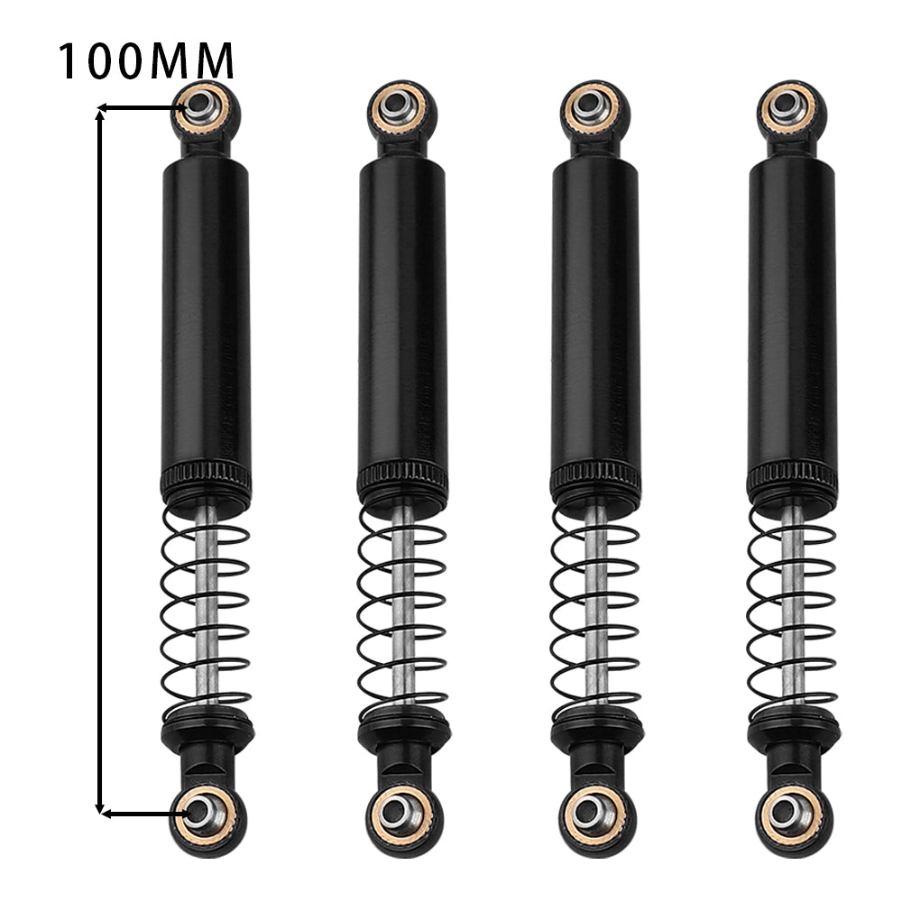 LonZeXy 1/10 RC Crawler Aluminum Oil Shock Absorber 70 80 90 100 110mm Adjustable Damper 4PCS For Axial SCX10 TRX4 D90 RC Off Road Car Upgrade Parts