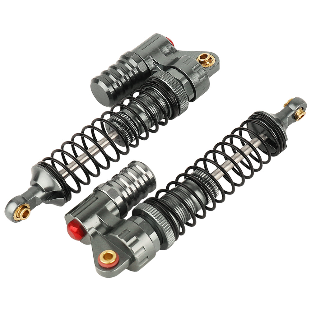 LonZeXy 1/10 RC Crawler Metal Piggyback Shock Absorbers 100mm Hole to Hole Oil Dampers 4PCS For SCX10 TRX4 D90 RC Car Upgrade Parts