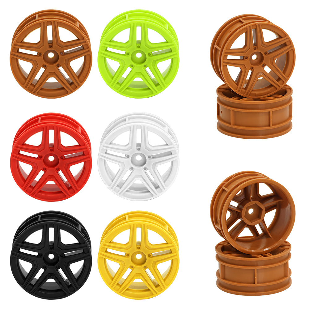 1/10 RC On-Road Car Plastic Wheel Rims Style A 52.8g 12mm Hex Multi Color Empty Hubs RC Modification Parts