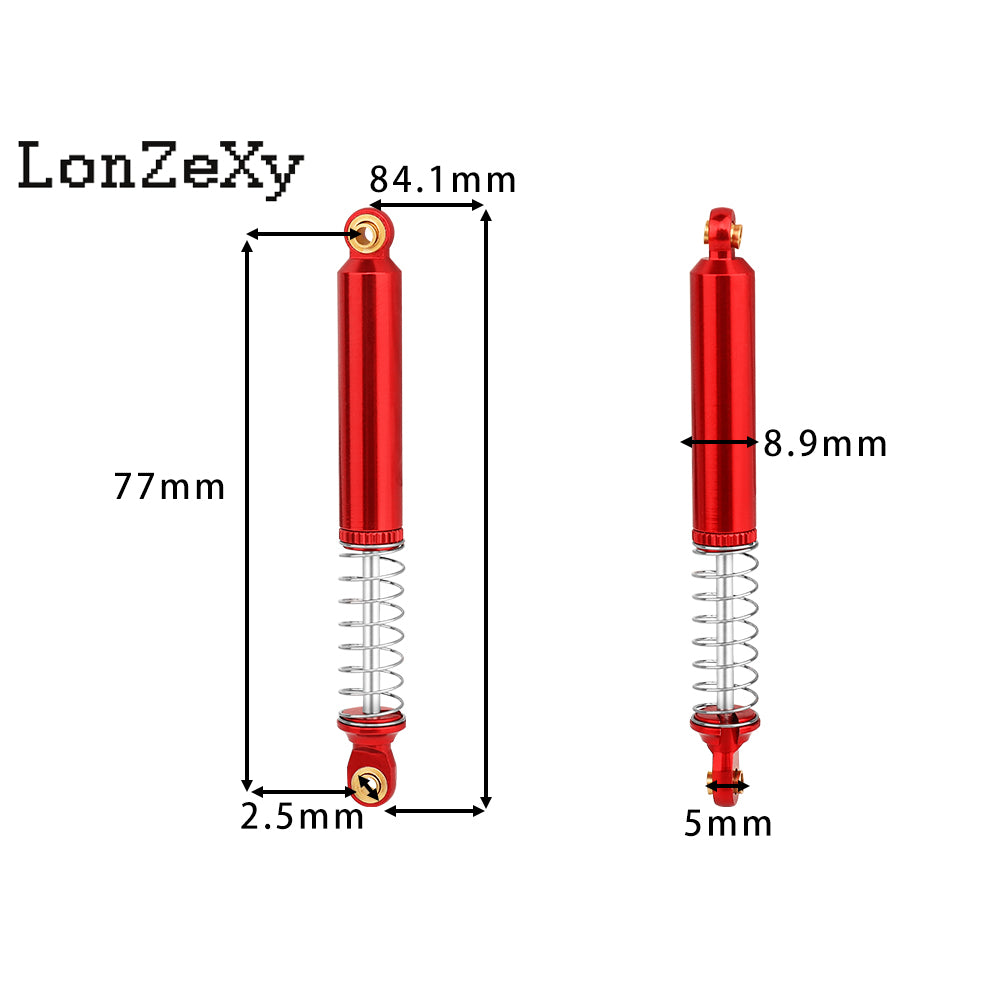 LonzeXy Shock Absorber Set 4pcs for SCX10