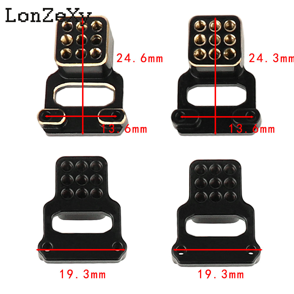 LONZEXY 4PCS Aluminum Front & Rear Shock Towers Mount for TRX4