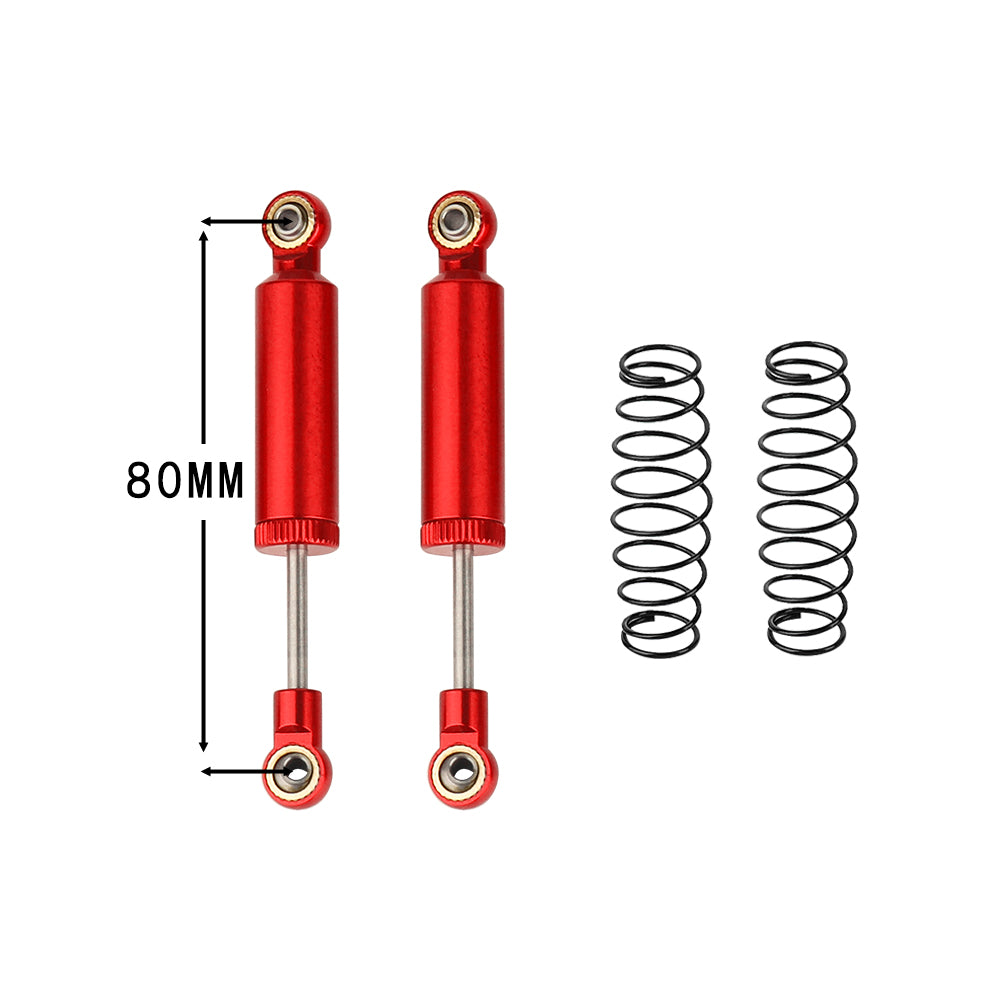 LonZeXy 1/10 RC Crawler Metal Oil Shock Absorber 70/80/90/100/110mm Adjustable Damper For SCX10 TRX4 D90 RC Car Upgrade Parts