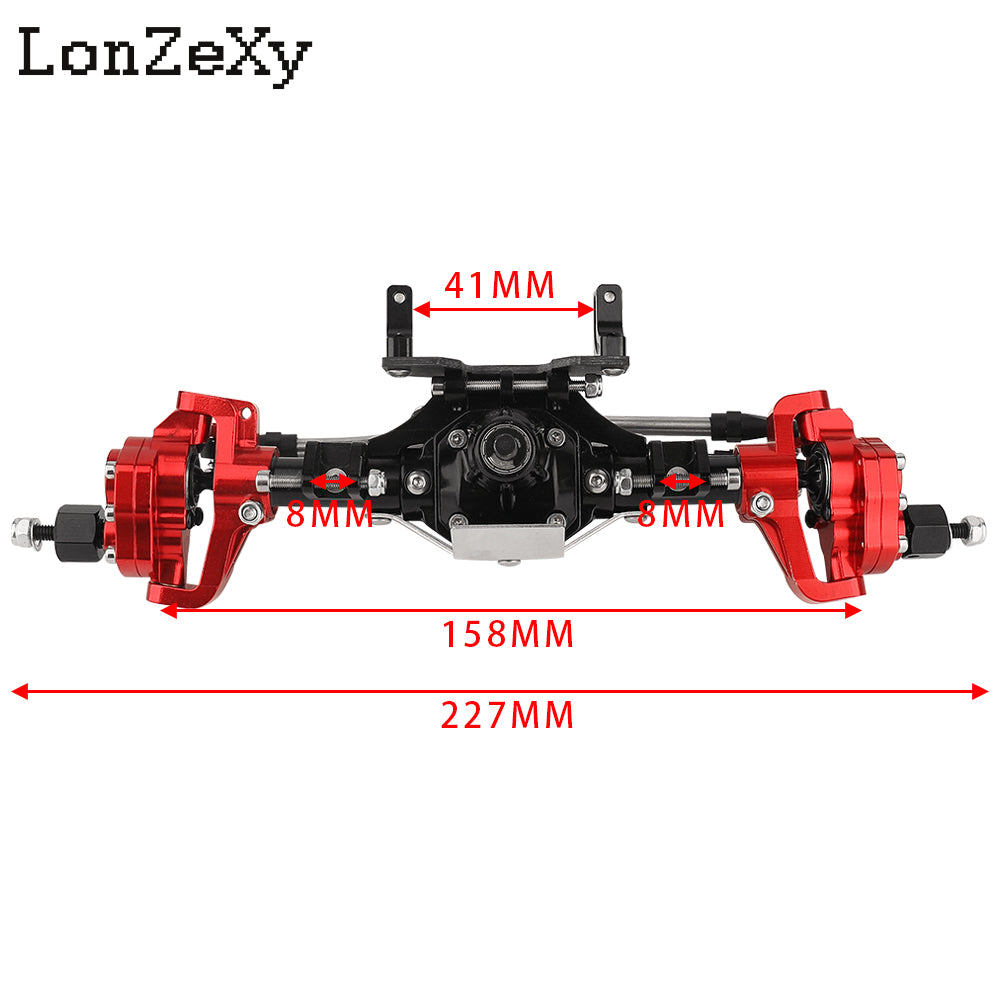 LONZEXY Front & Rear Set for SCX10 II