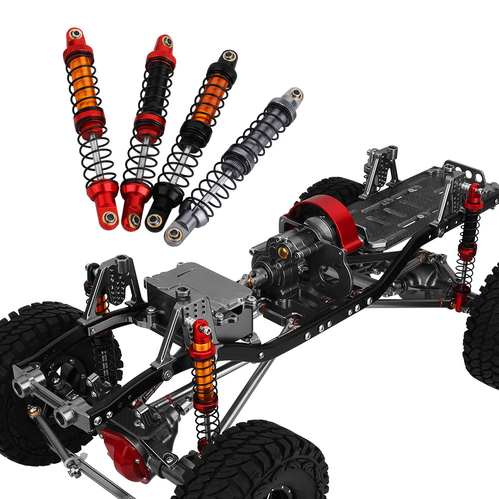 LonZeXy 1/10 RC Crawler Metal Shock Absorber 70/80/90/100/110/120mm Oil Damper Double Spring Shock For SCX10 TRX4 D90 RC Car Upgrade Parts