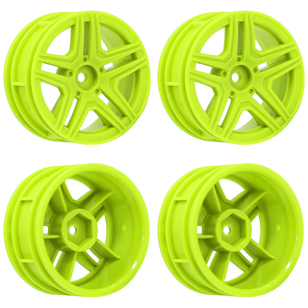 1/10 RC On-Road Car Plastic Wheel Rims Style A 52.8g 12mm Hex Multi Color Empty Hubs RC Modification Parts