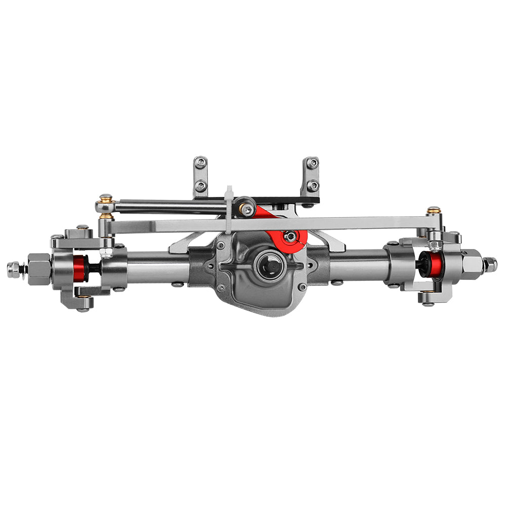 LonZeXy CNC Aluminum Rotatable Middle Axle, Metal Upgrade Axle Assembly For 1/10 Axial SCX10 Gen1 Gen2 RC Crawler Car Modification Parts