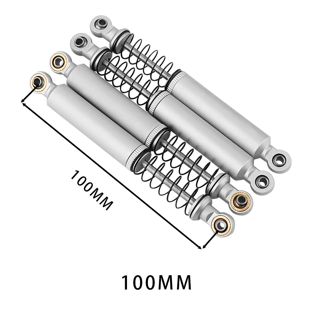 LonZeXy 1/10 RC Crawler Aluminum Oil Shock Absorber 70 80 90 100 110mm Adjustable Damper 4PCS For Axial SCX10 TRX4 D90 RC Off Road Car Upgrade Parts