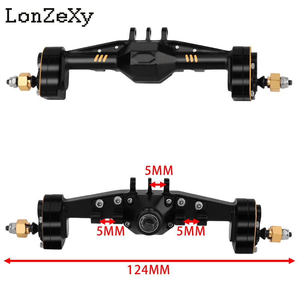 LONZEXY CNC Aluminum Front Rear Axle Housing for 1/18 TRX4M
