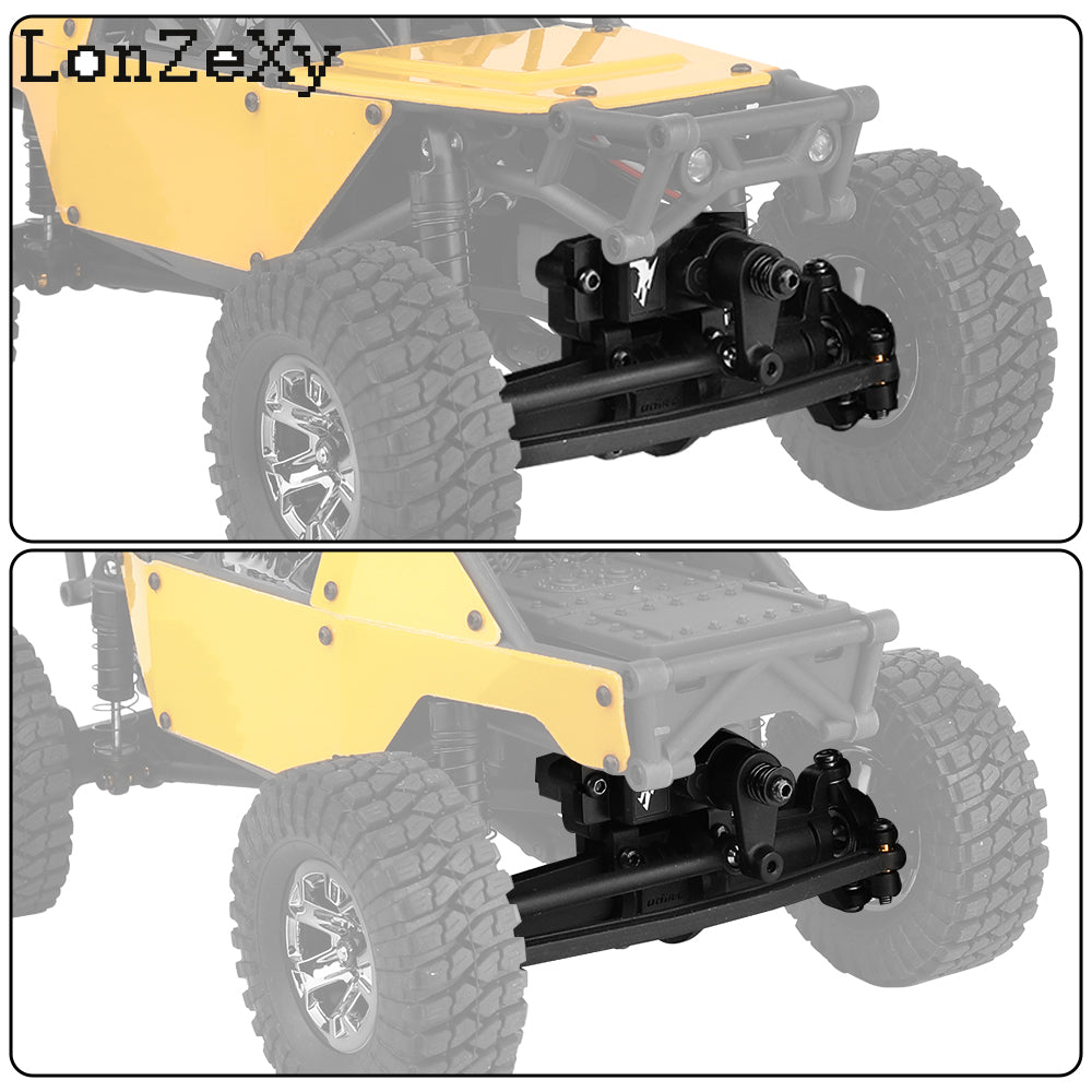 Lonzexy UDX24 RC Model Car 1:24 Scale Mini Crawler For DIY (No Brush Version)