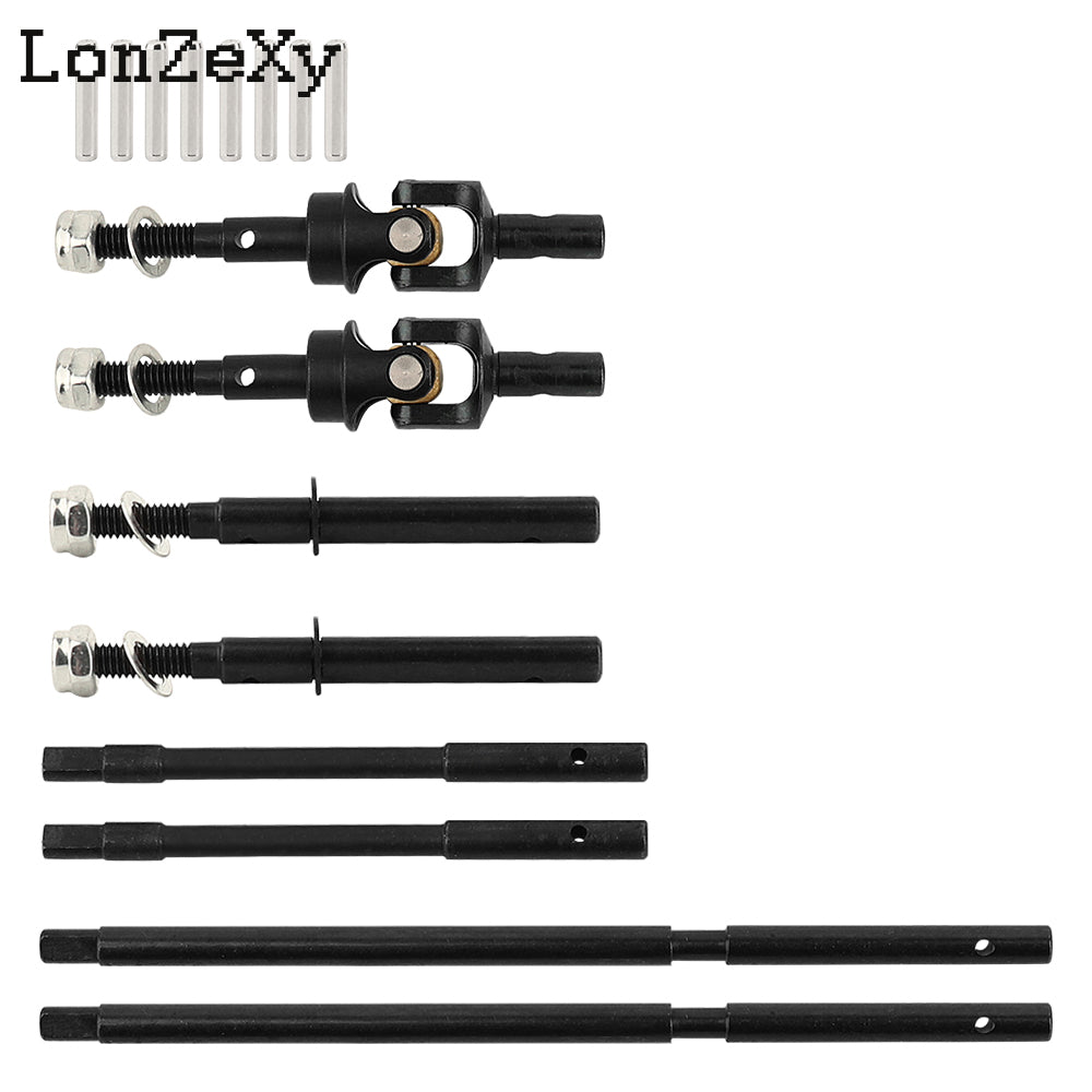 LONZEXY Steel Heightening Front Rear CVD DriveShaft Axle For 1/10 Axial Wraith RR10 90048