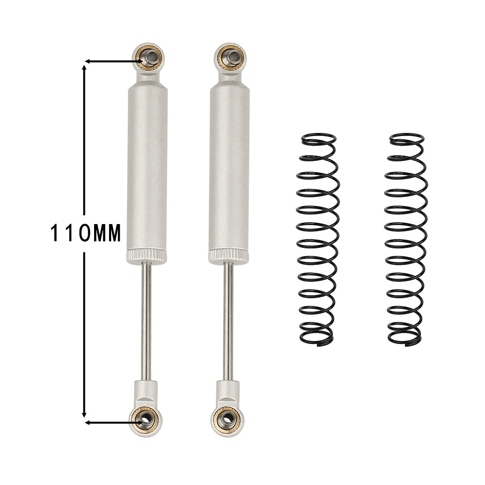 LonZeXy 1/10 RC Crawler Metal Oil Shock Absorber 70/80/90/100/110mm Adjustable Damper For SCX10 TRX4 D90 RC Car Upgrade Parts