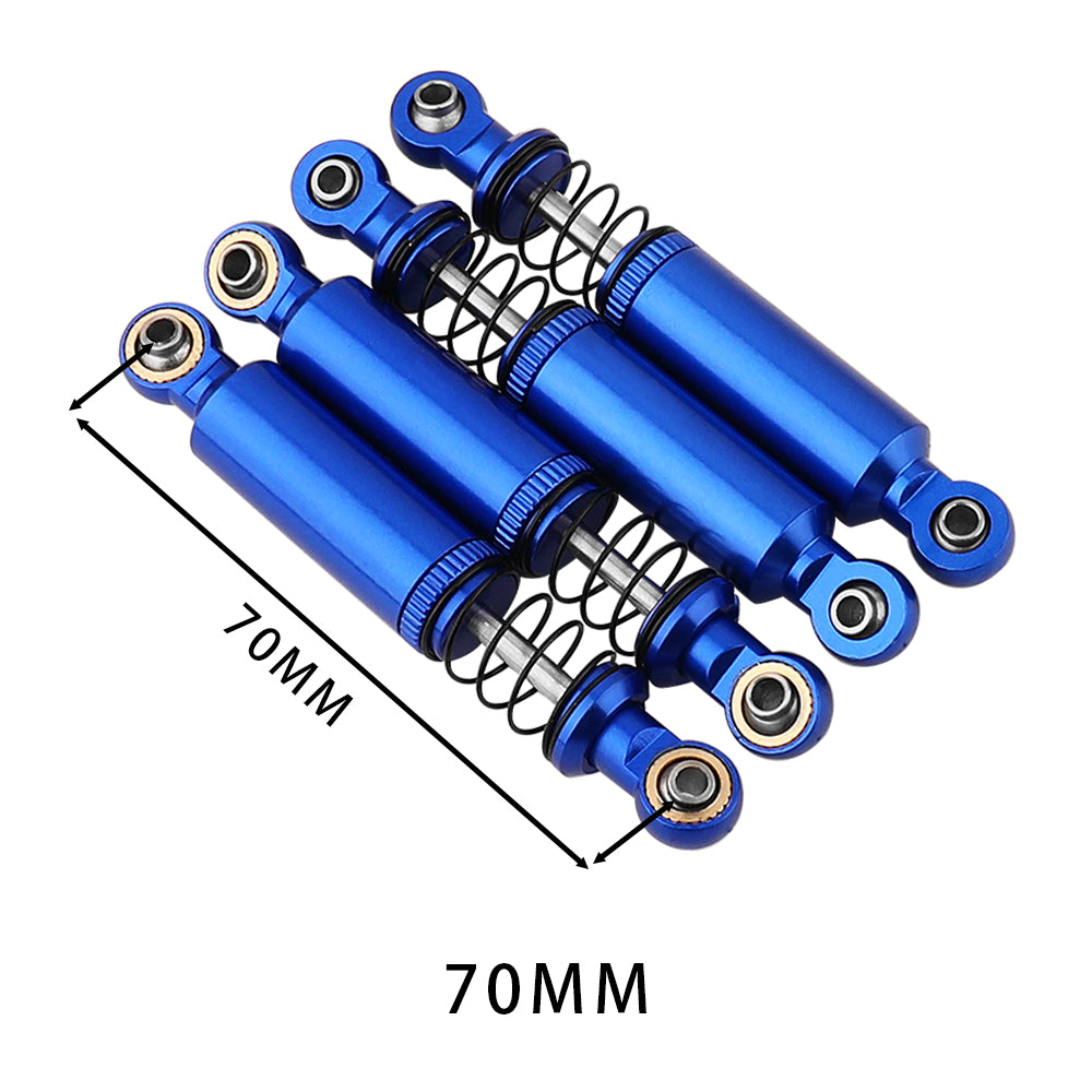 LonZeXy 1/10 RC Crawler Aluminum Oil Shock Absorber 70 80 90 100 110mm Adjustable Damper 4PCS For Axial SCX10 TRX4 D90 RC Off Road Car Upgrade Parts