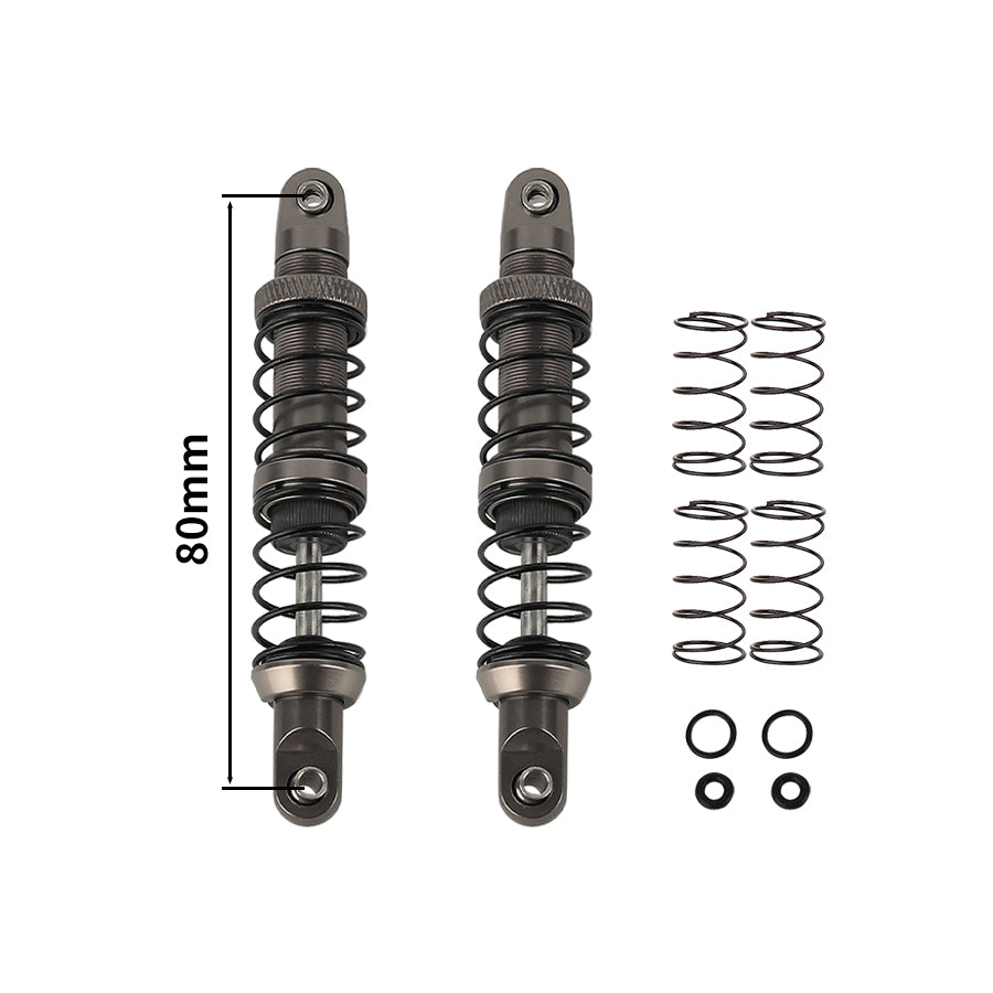 LonZeXy 1/10 RC Crawler Metal Shock Absorber 70/80/90/100/110/120mm Oil Damper Double Spring Shock For SCX10 TRX4 D90 RC Car Upgrade Parts