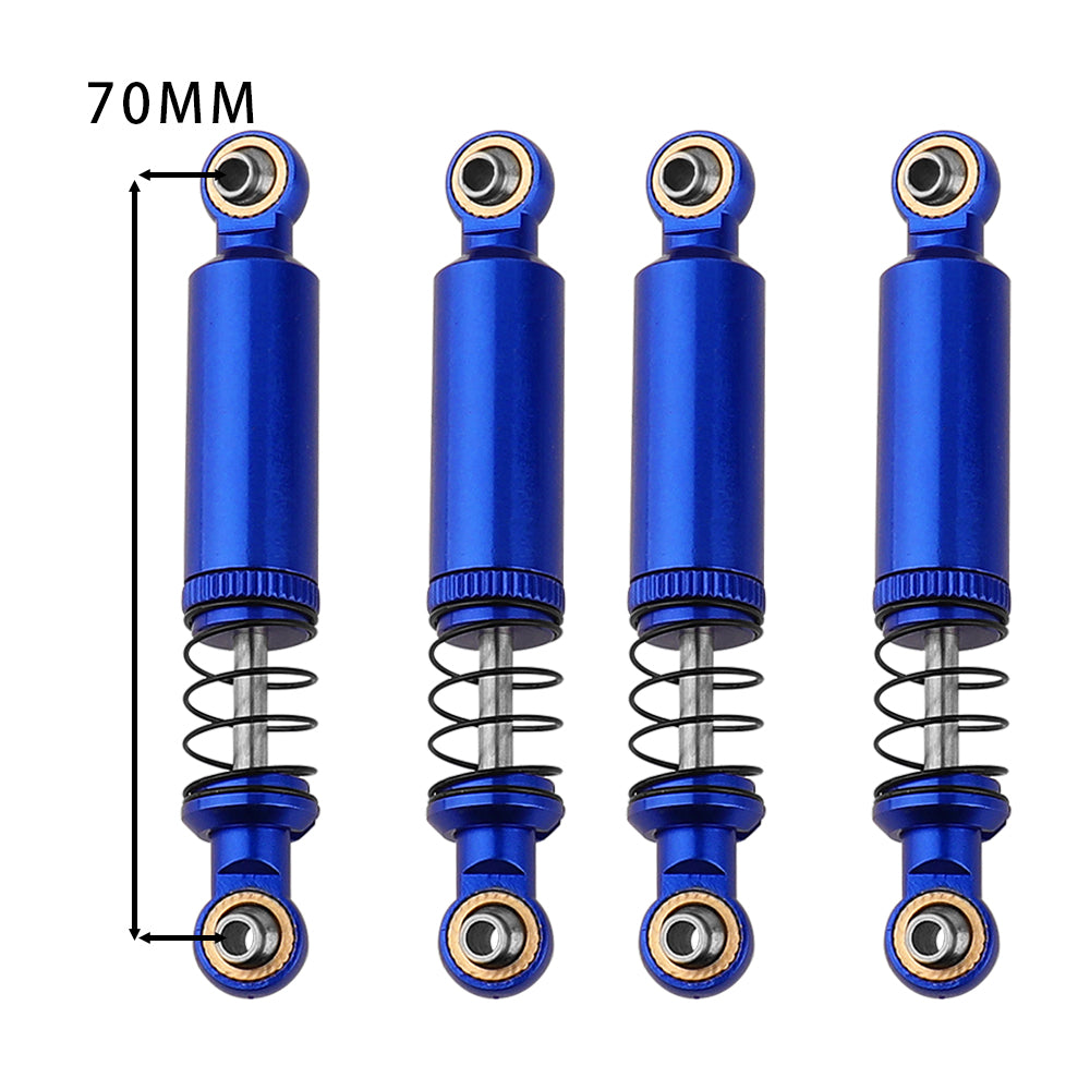 LonZeXy 1/10 RC Crawler Aluminum Oil Shock Absorber 70 80 90 100 110mm Adjustable Damper 4PCS For Axial SCX10 TRX4 D90 RC Off Road Car Upgrade Parts