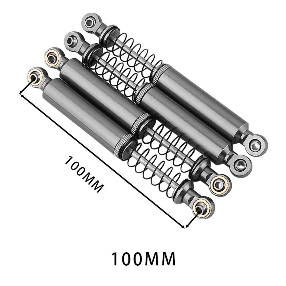 LonZeXy 1/10 RC Crawler Aluminum Oil Shock Absorber 70 80 90 100 110mm Adjustable Damper 4PCS For Axial SCX10 TRX4 D90 RC Off Road Car Upgrade Parts