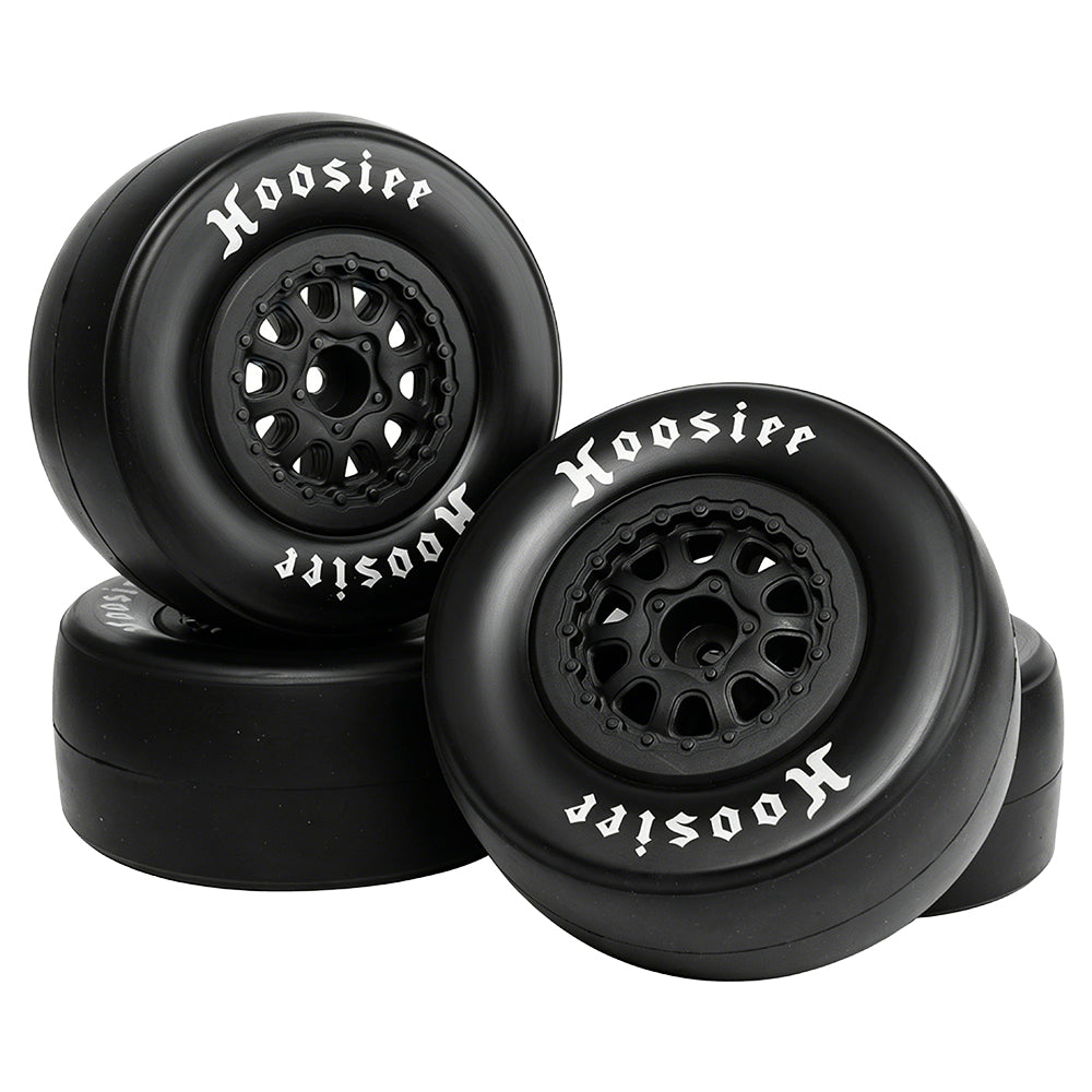 LonZeXy 4PCS DK10 1/10 RC Short Course Truck Wheels Tires Slick Off-Road Rally Racing Tyre Fit Traxxas Mini XRT Flat Ground Wear Resistant RC Buggy RC Model Car Upgrade Rubber Parts
