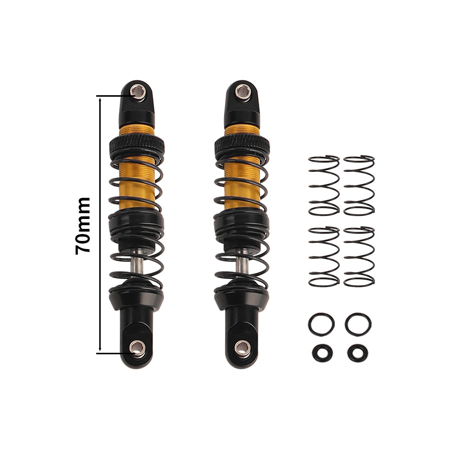 LonZeXy 1/10 RC Crawler Metal Shock Absorber 70/80/90/100/110/120mm Oil Damper Double Spring Shock For SCX10 TRX4 D90 RC Car Upgrade Parts