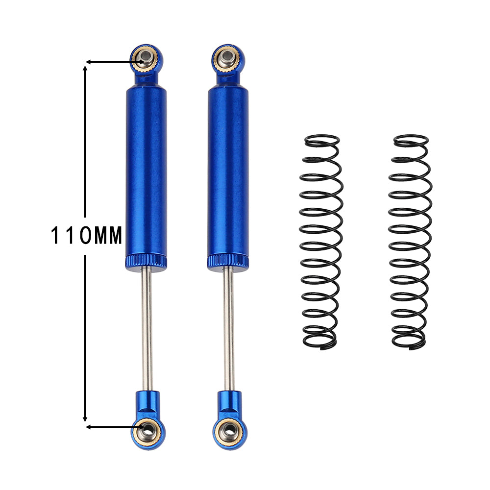 LonZeXy 1/10 RC Crawler Metal Oil Shock Absorber 70/80/90/100/110mm Adjustable Damper For SCX10 TRX4 D90 RC Car Upgrade Parts
