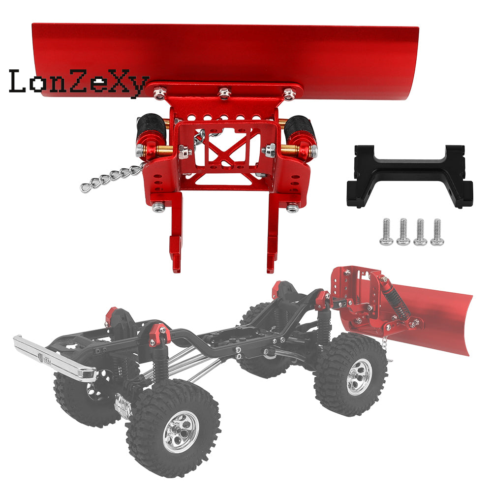 LONZEXY Aluminum Alloy Snow Plow Blade Kit for SCX10 II