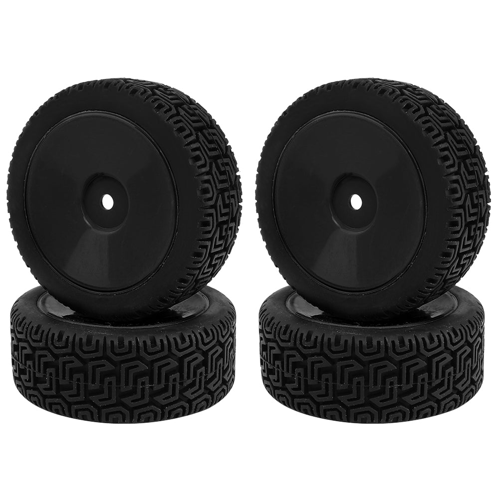 1/10 RC On-Road Buggy Wheels 37g All-Terrain Rubber Tires Multi Color Rim RC Car Racing Upgrade Parts