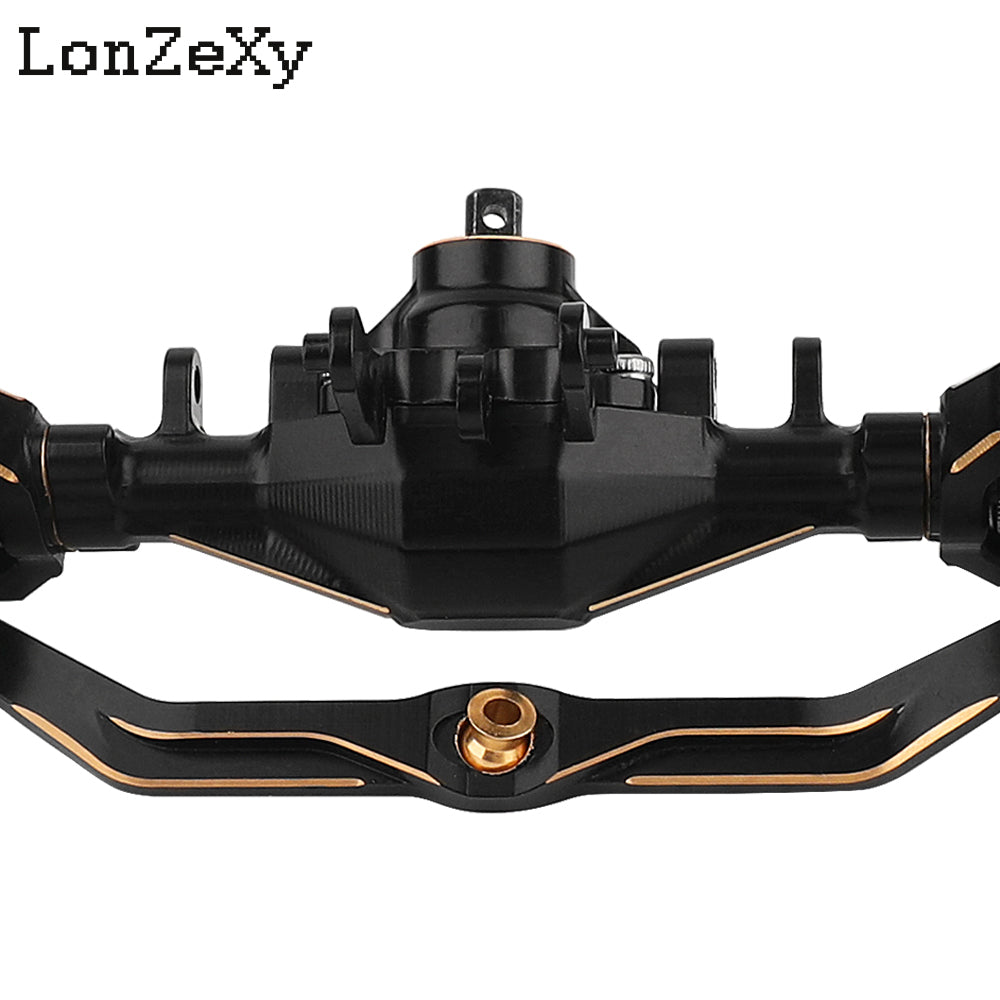 LONZEXY +4mm Planet Middle Axles with Brass Steering Knuckles for 1/18 TRX4M