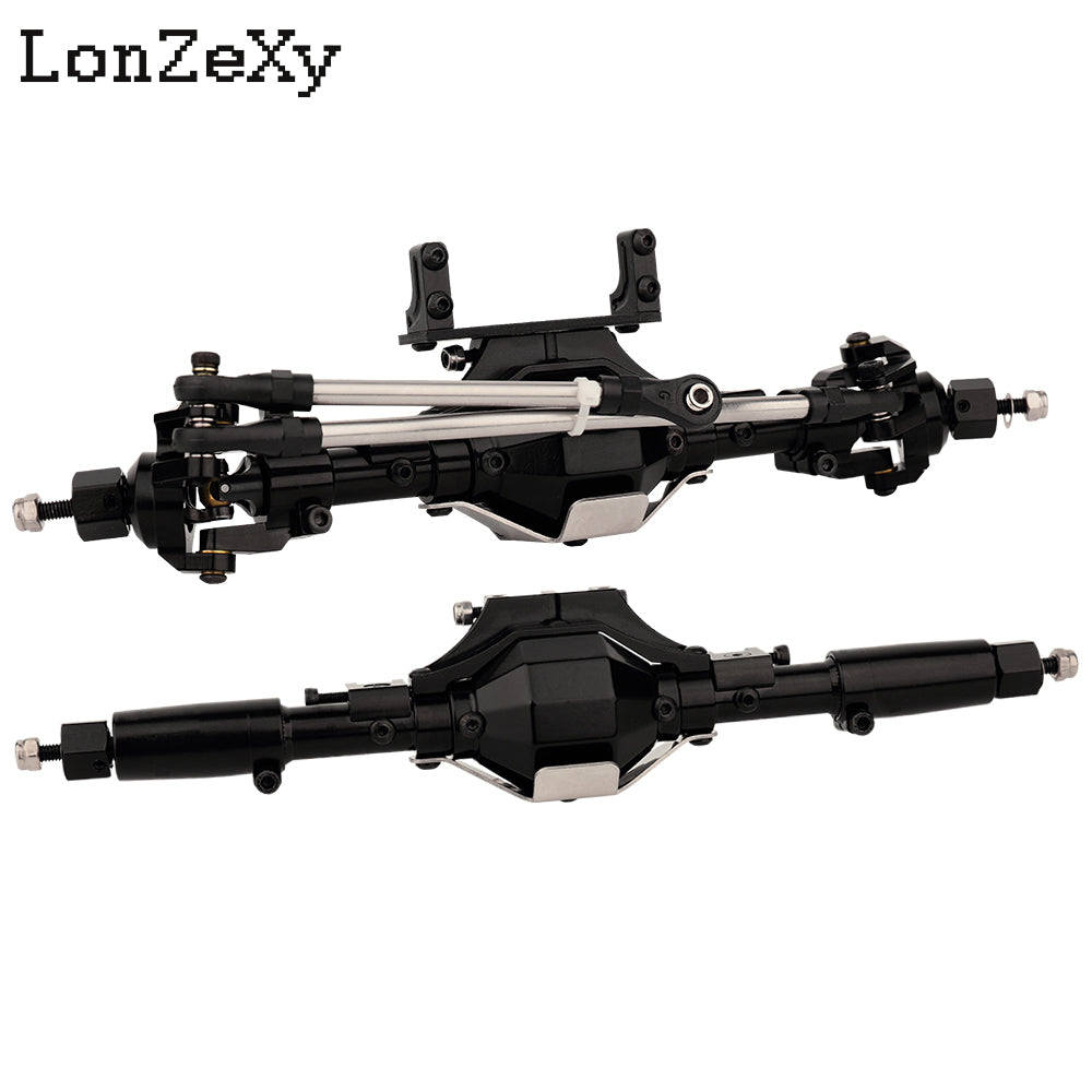 LONZEXY Front & Rear Axle Set for SCX10 SCX10 II
