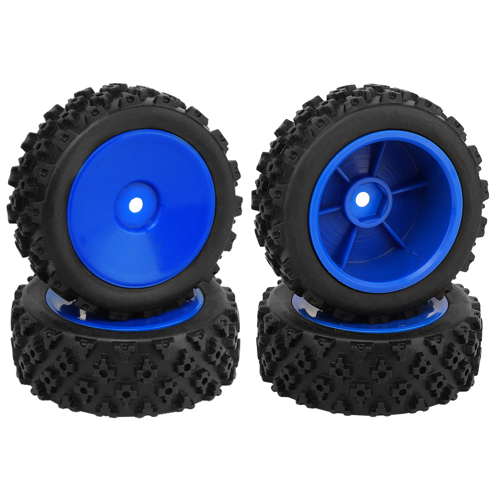 1/10 RC Off-Road Buggy Wheels 72.4g Knobby All-Terrain Rubber Tires Multi Color Rim RC Car Upgrade Parts