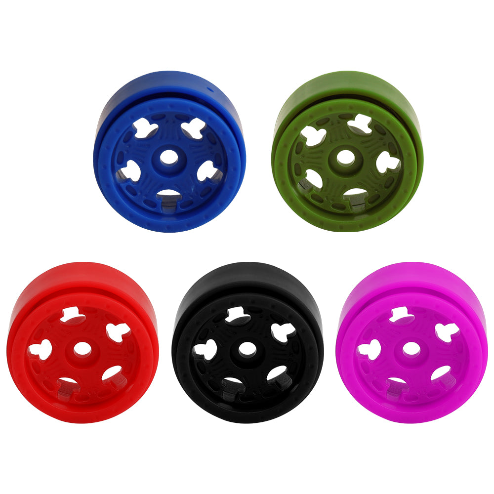 LonZeXy 1.0 inch Plastic Wheel Hub Rims or with Rubber Tires 4PCS For 1/24 SCX24 1/28 RC Off-Road Buggy Mini Model Truck 29.6mm Diameter Colorful RC Car Replacement Parts Style E