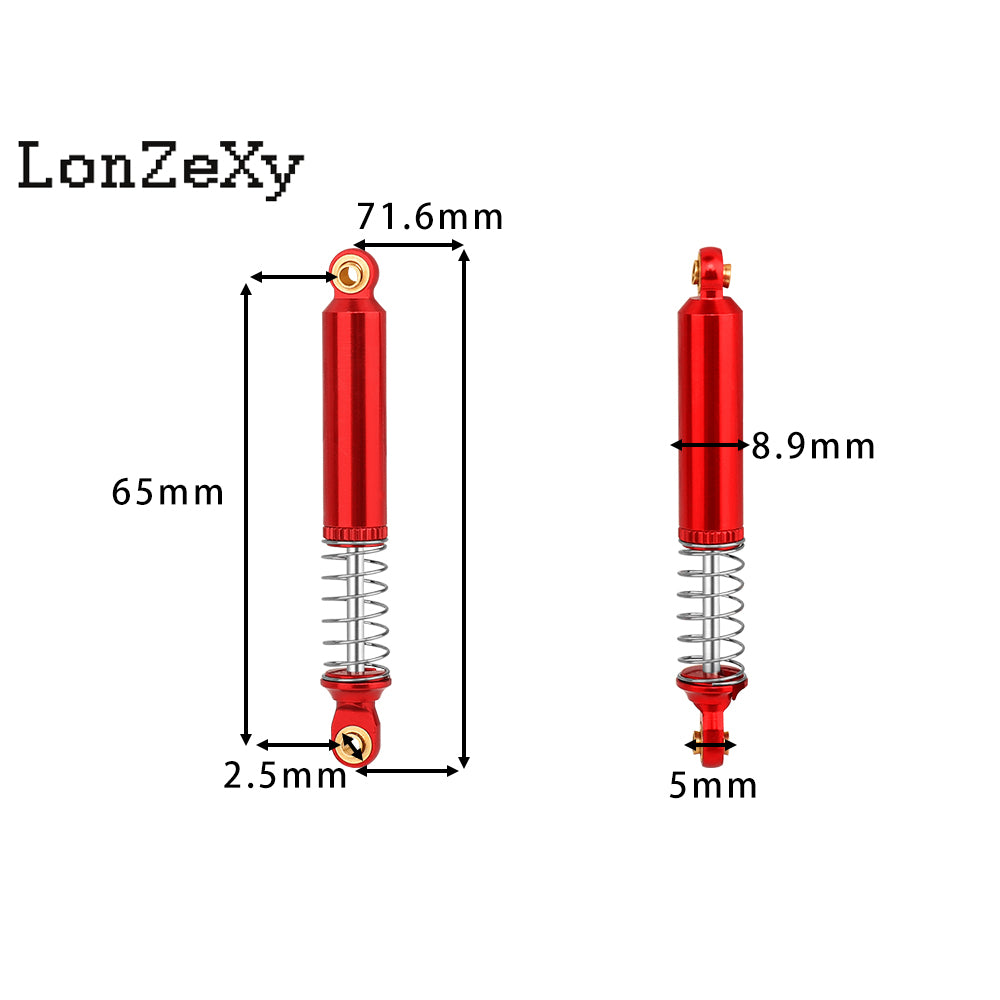LonzeXy Shock Absorber Set 4pcs for SCX10